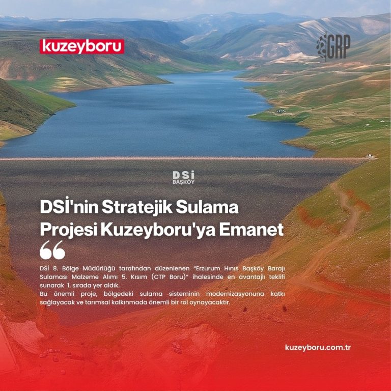 Proiectul Strategic de Irigații al DSİ, încredințat companiei Kuzeyboru